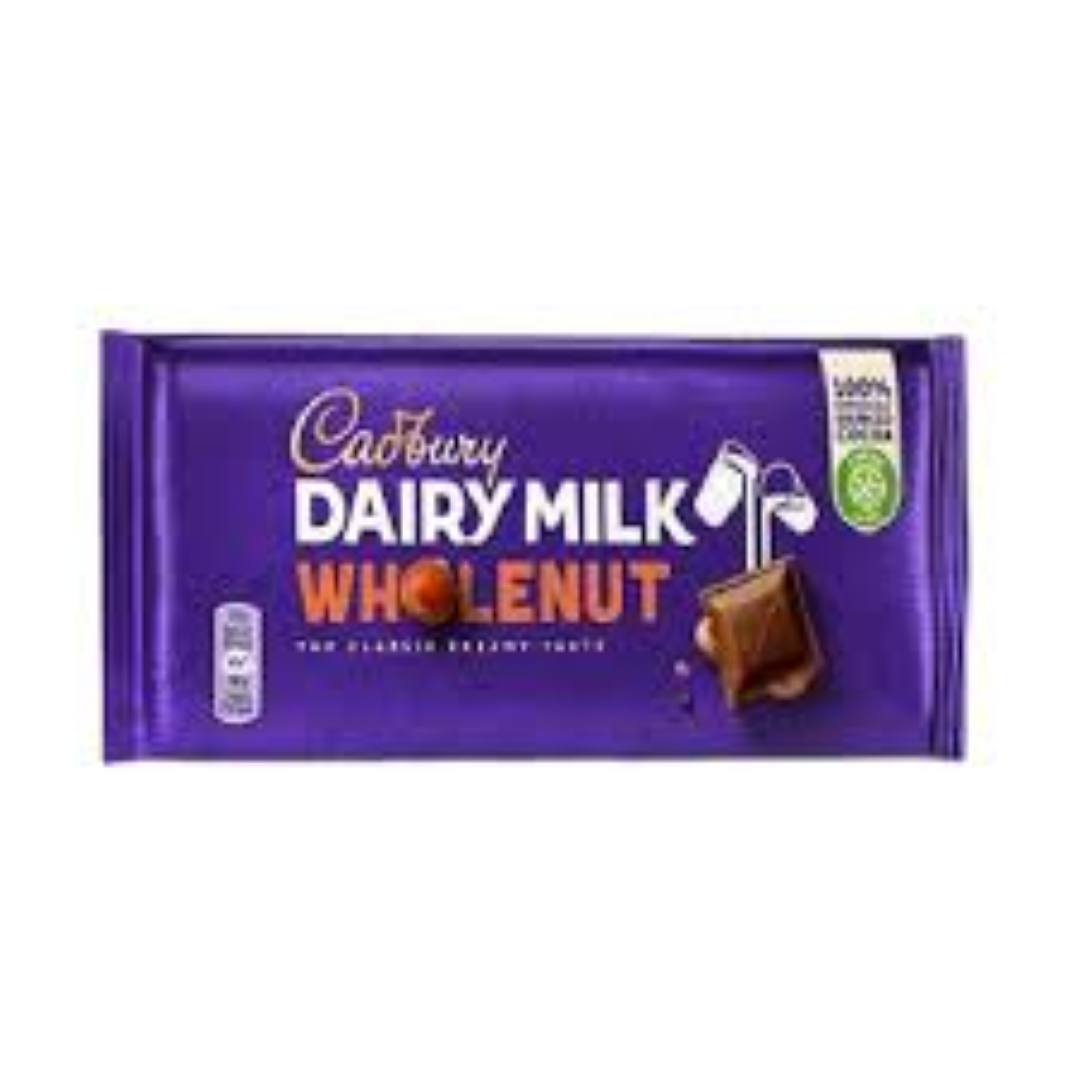 CADBURY DAIRY MILK WHOLENUT 120G